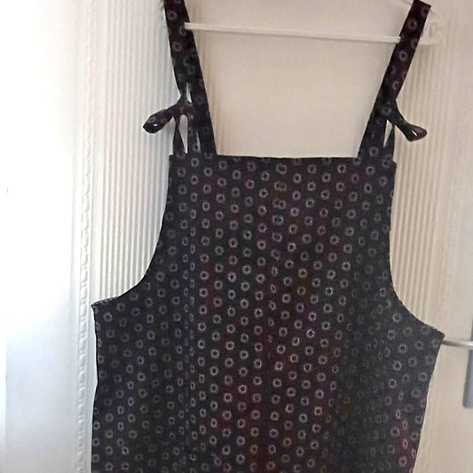 Shweshwe Heyday Dungarees with a curvy fit (for women)