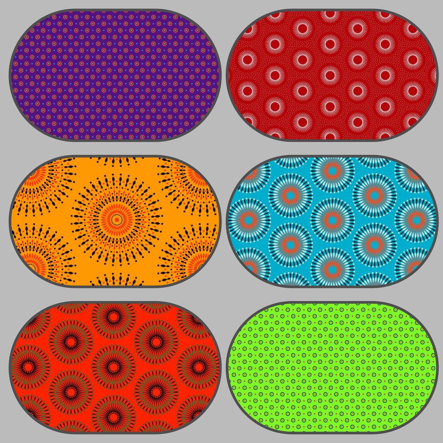 Dress with double circle skirt - Shweshwe