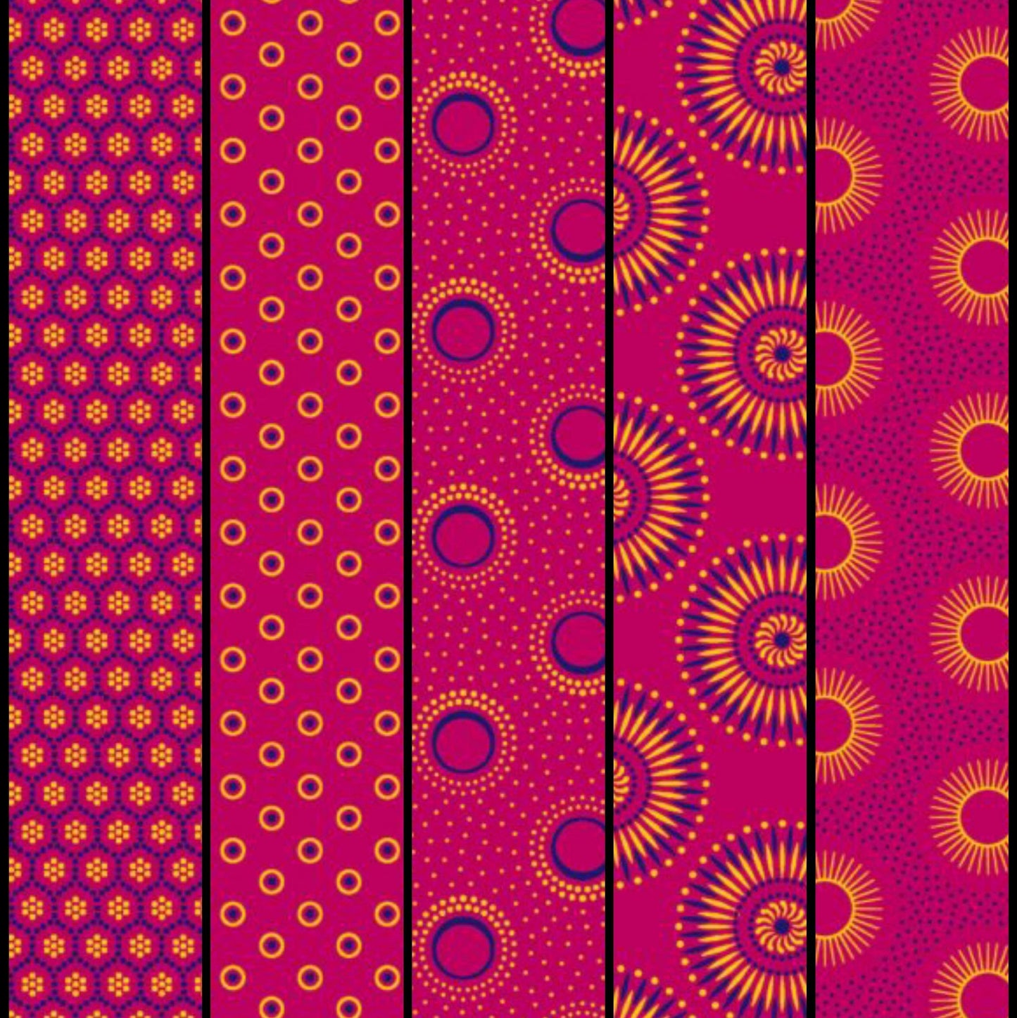 Dress with double circle skirt - Shweshwe