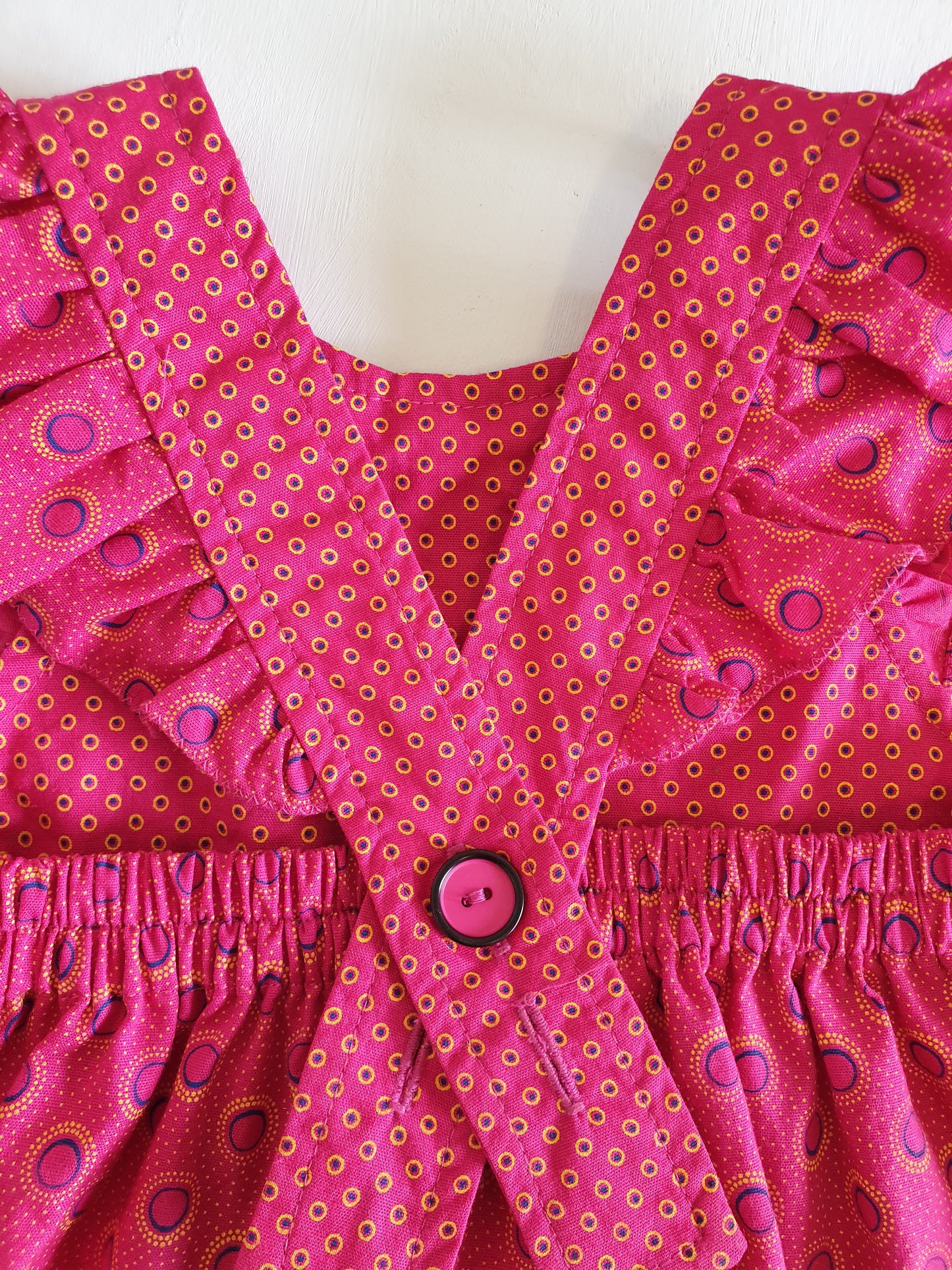 Summer Pinafore with Ruffled Straps