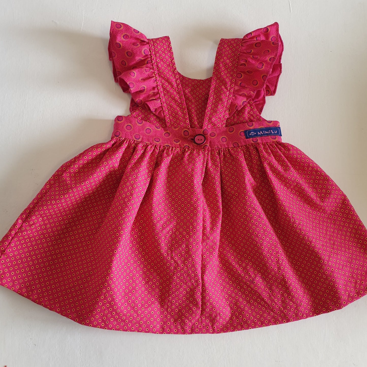 Summer Pinafore with Ruffled Straps