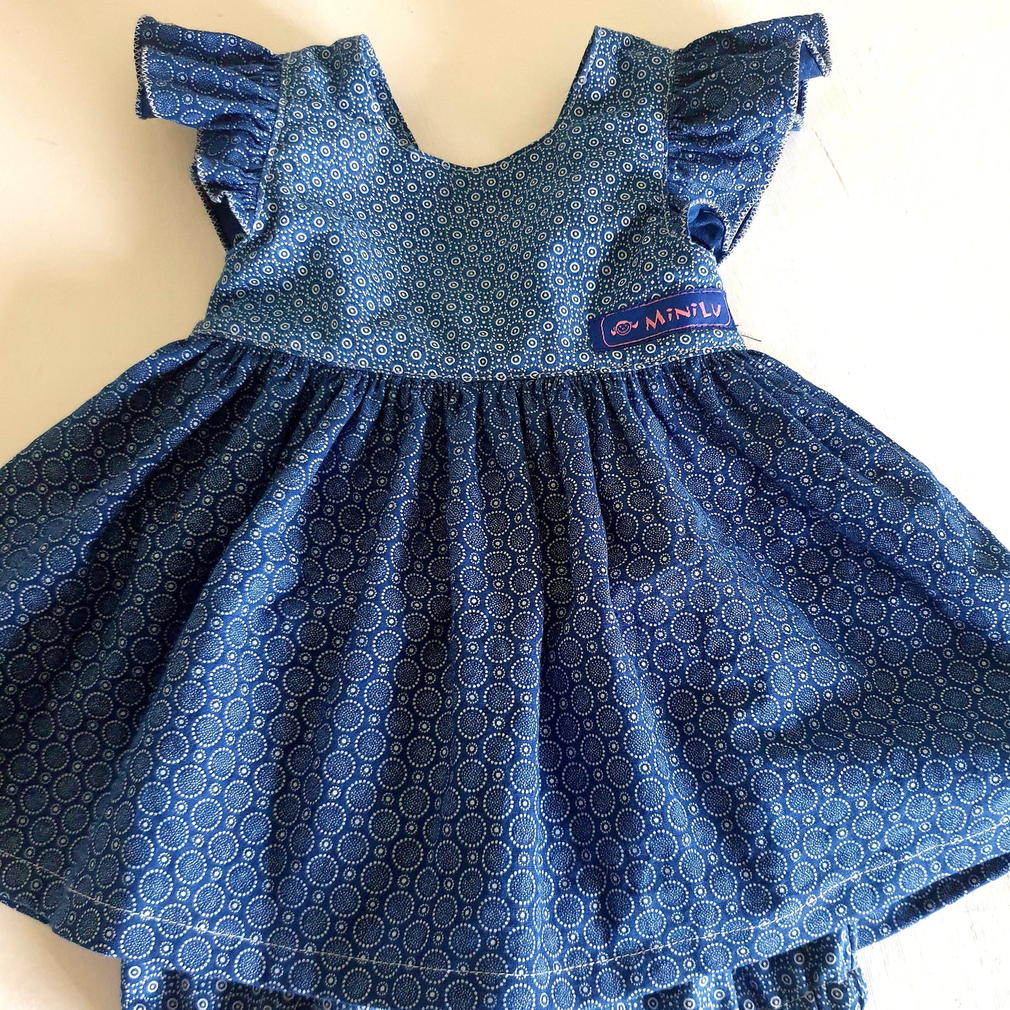 Summer Pinafore with Ruffled Straps