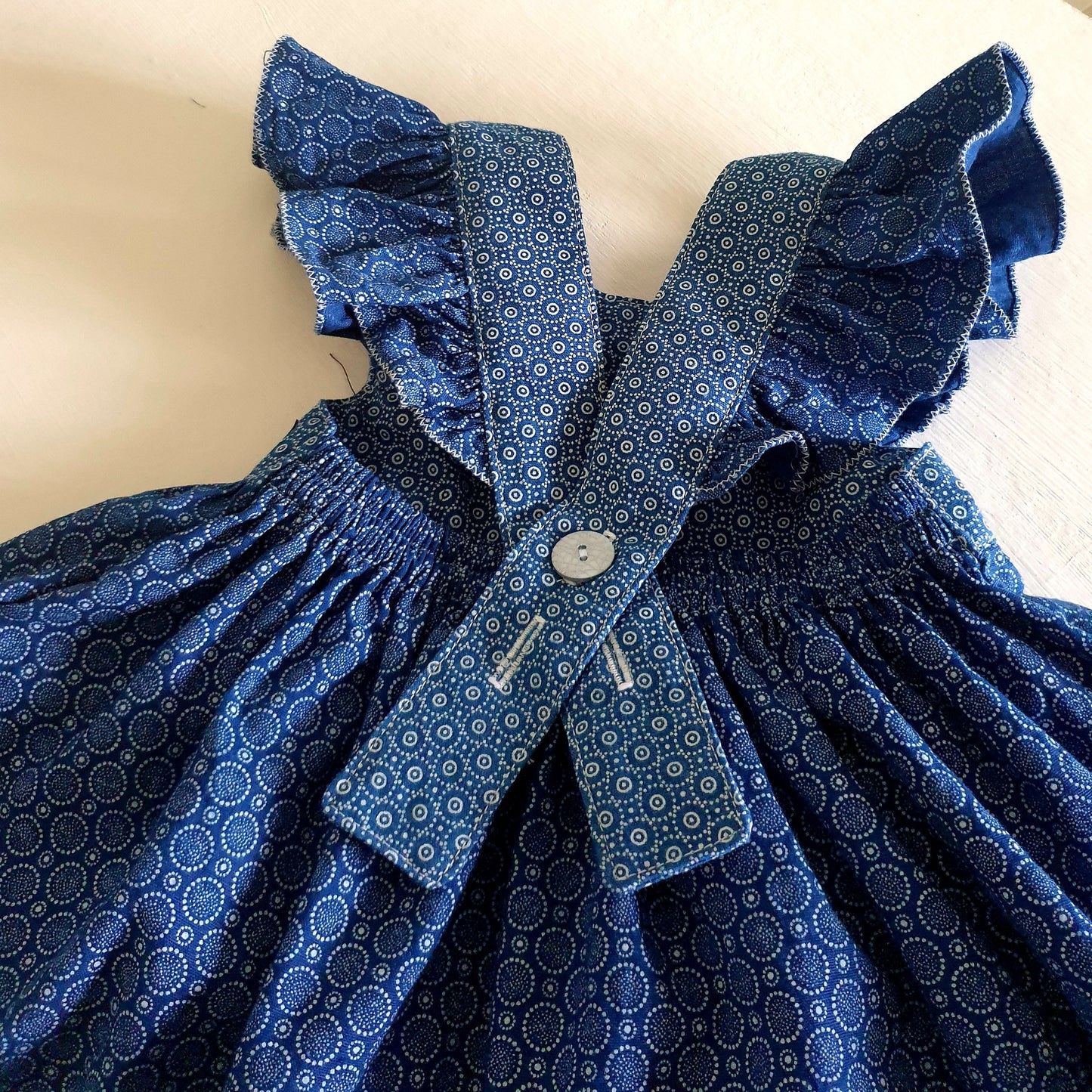 Summer Pinafore with Ruffled Straps