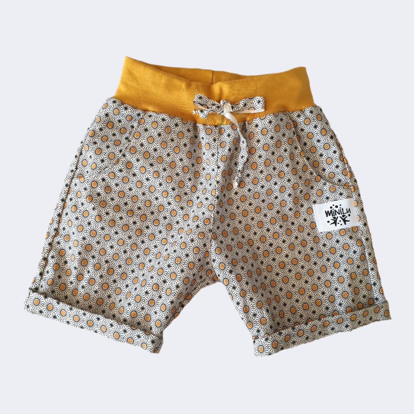 Bermuda pants with knitted waistband - Boys