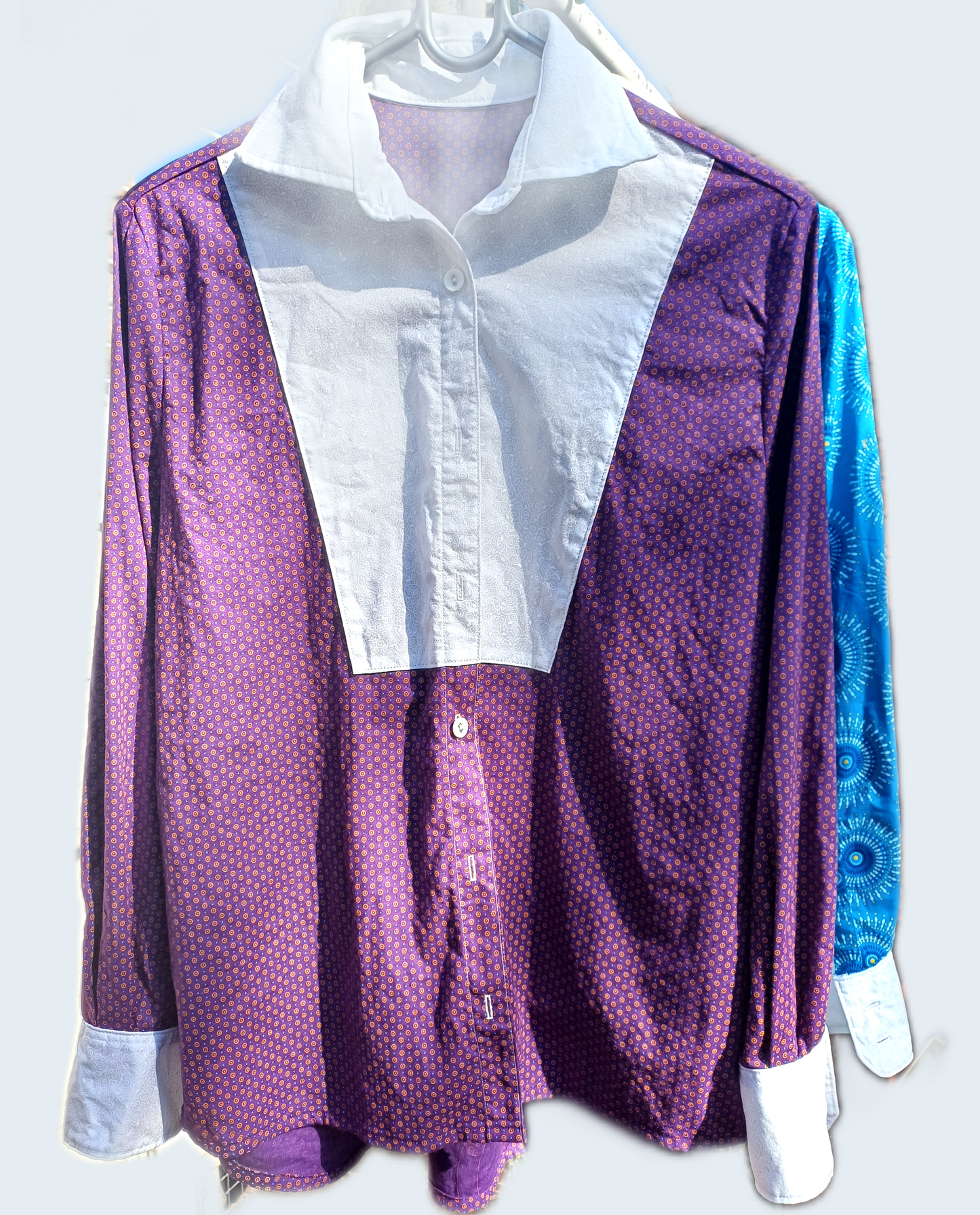 Long Sleeve  Button Shirt in Shweshwe - Women