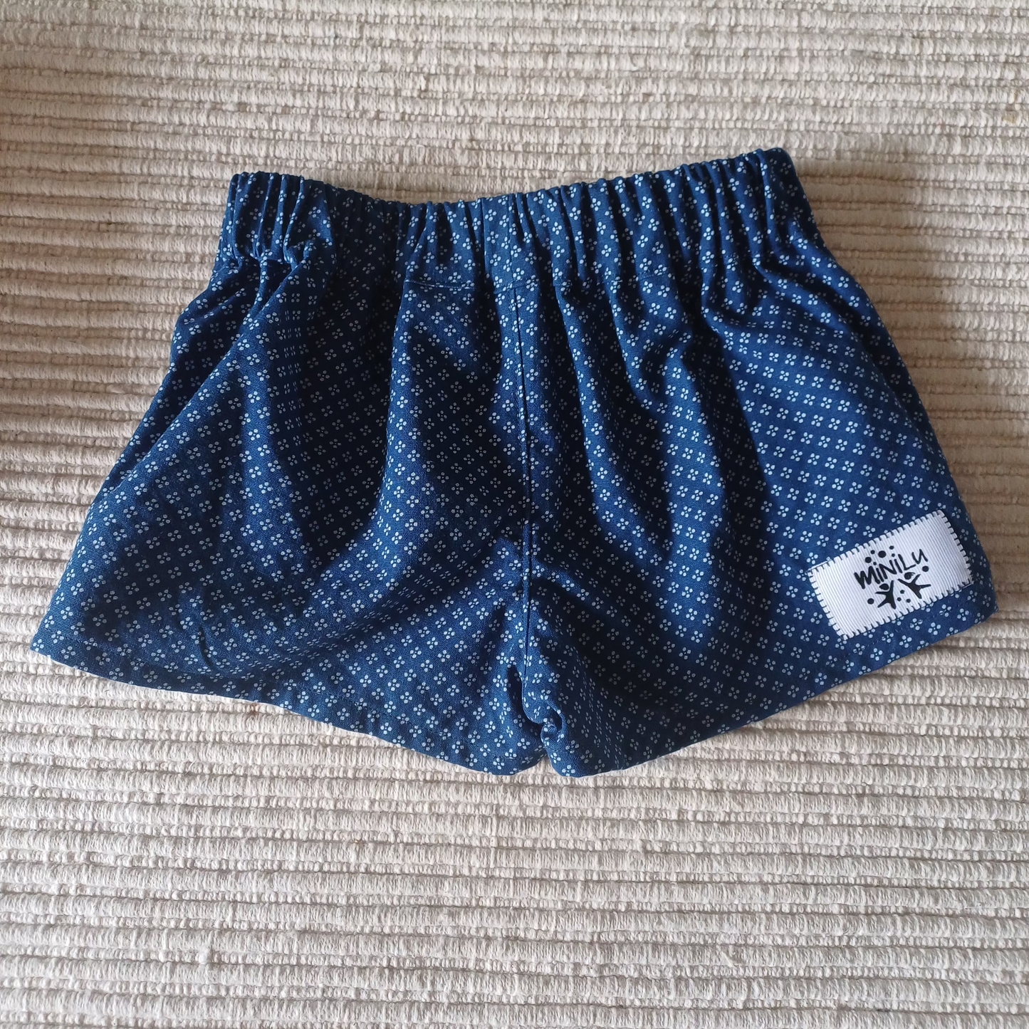 Shorts with side ruffles