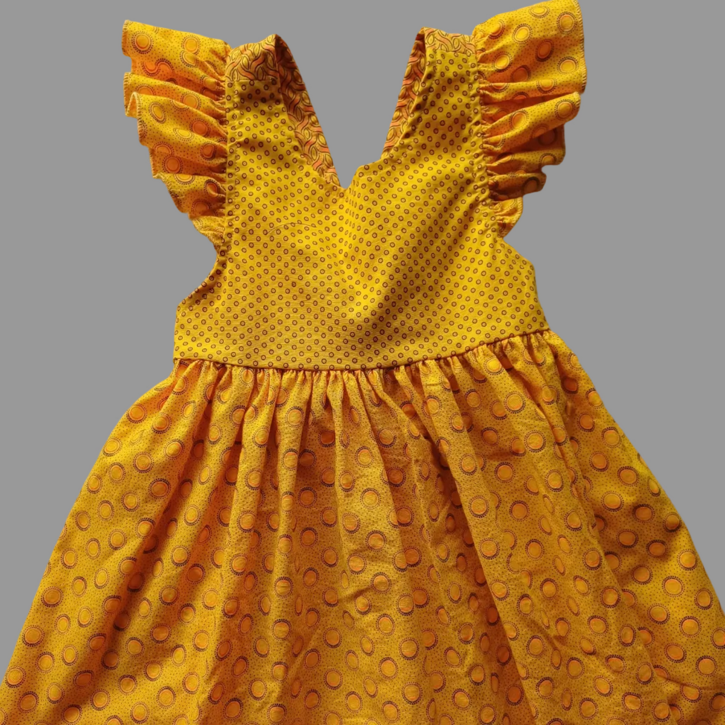 Summer Pinafore with Ruffled Straps