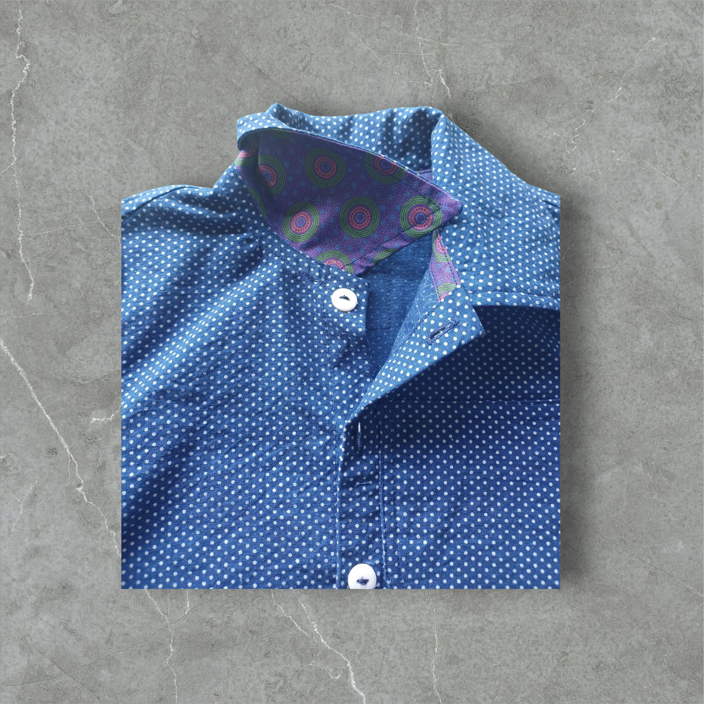 Shweshwe Boys' Shirt (S/sleeve)