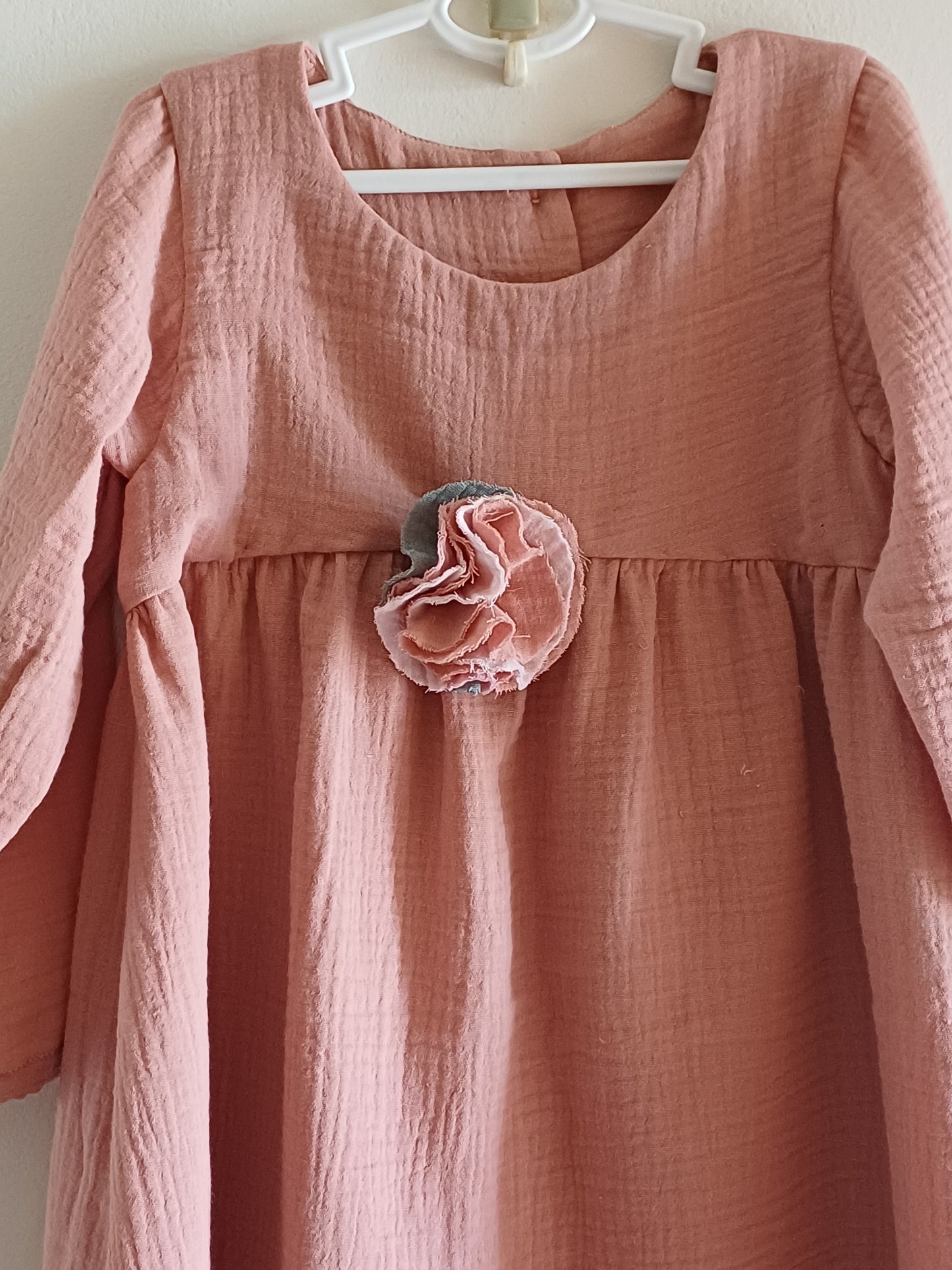 Muslin Long Sleeve Dress