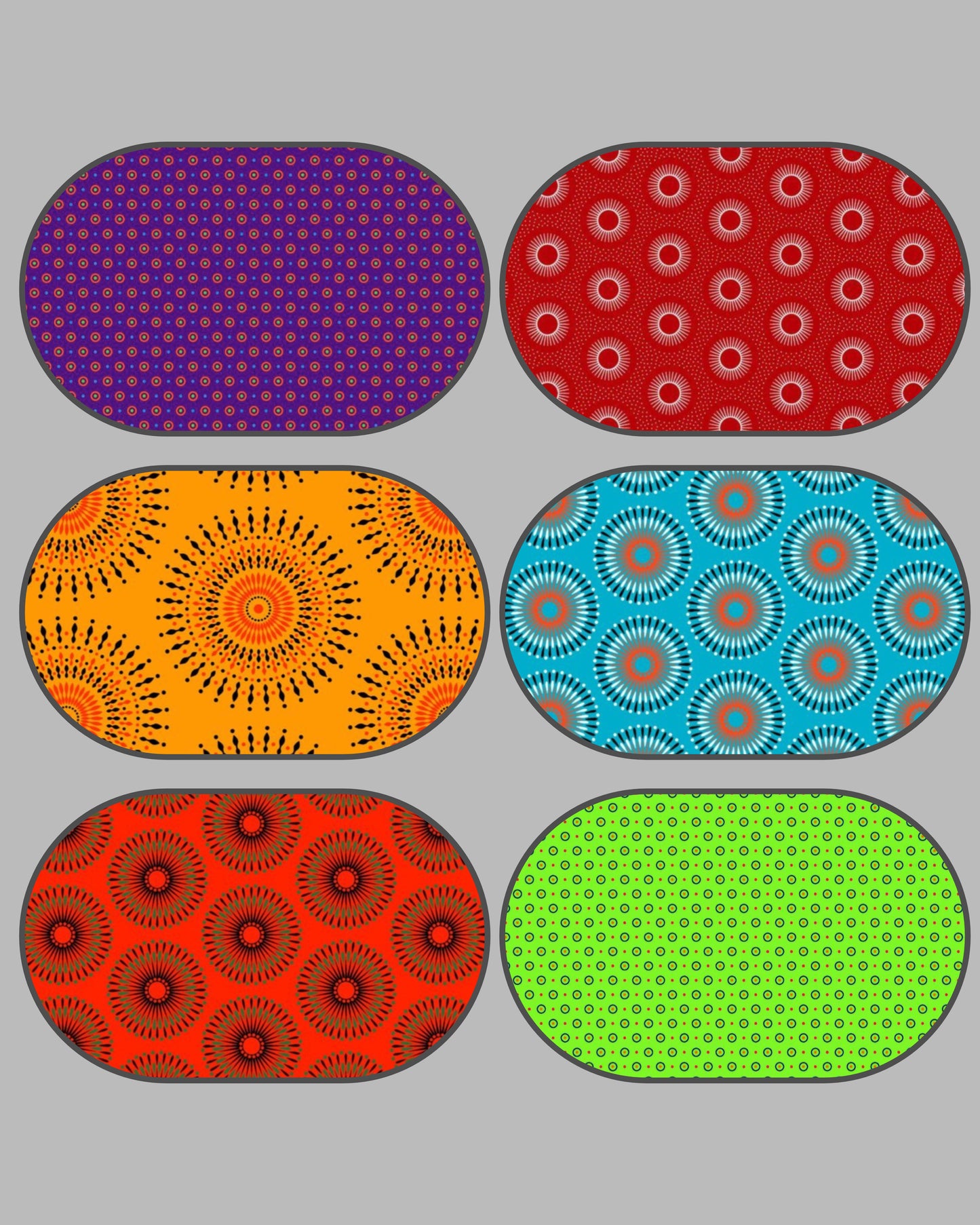 Dress with double circle skirt - Shweshwe