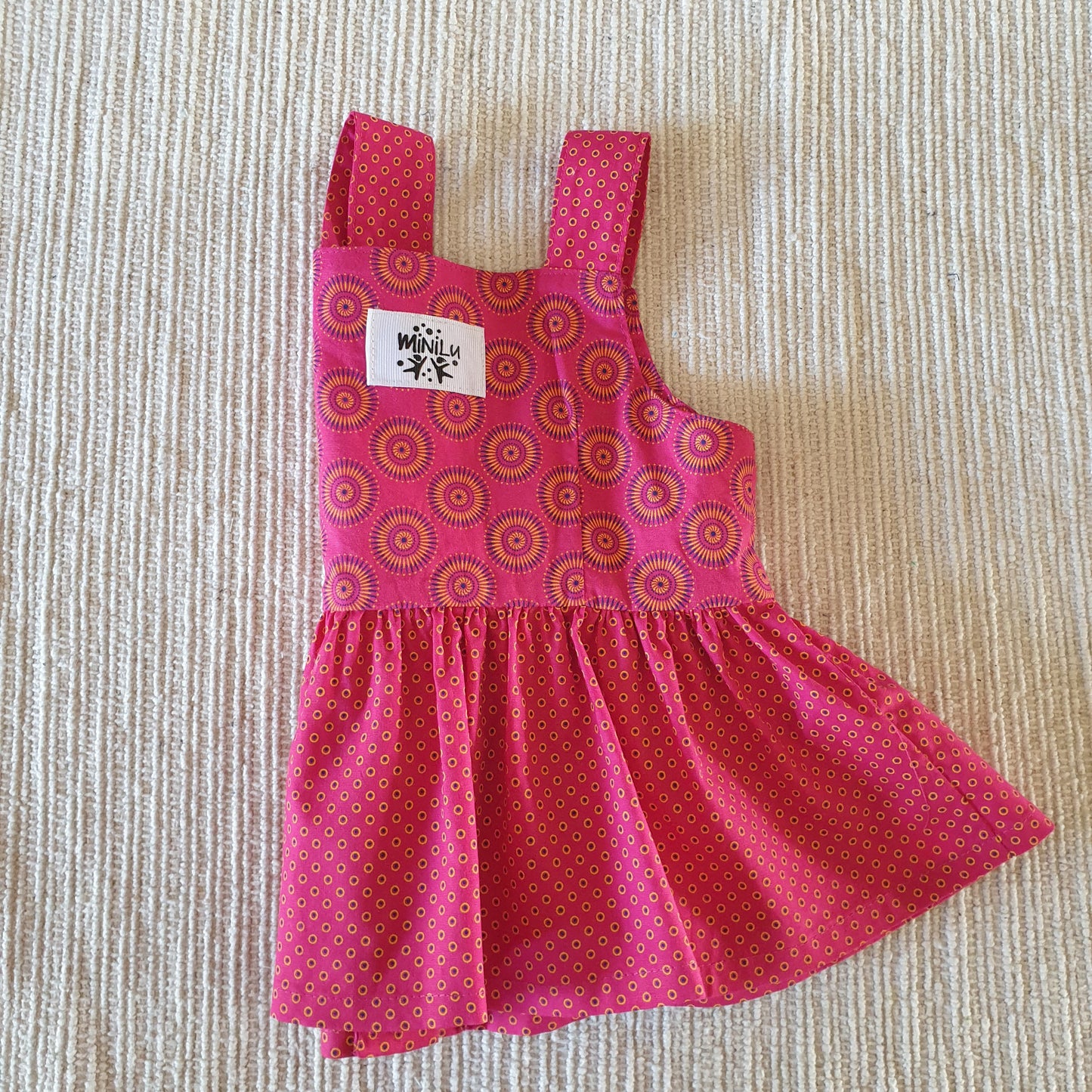 Shweshwe Top with peplum skirt